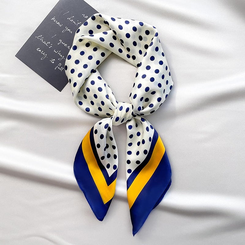 Sumolux Head Hair Scarf for Women Like Satin Silk Scarf Bandana Hair Wrapping Night Large Square Scarves 27.5" - Image 5